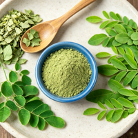 Bubuk Moringa Kemasan Kontainer Besar Harga Pabrik Langsung Ekstrak Bubuk Moringa Waktu Pengiriman Singkat