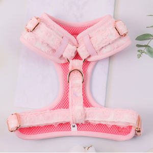 Arnés de diseño de lujo personalizado <span class=keywords><strong>para</strong></span> cachorros, recién llegados, accesorios <span class=keywords><strong>para</strong></span> mascotas, flor, Color rosa, pajarita bonita, collar de correa, <span class=keywords><strong>chaleco</strong></span> <span class=keywords><strong>para</strong></span> perros pequeños - Product Image 2