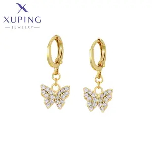 X000792199 Xuping jewelry Fashion exquisite diamond 14kg butterfly style jewelry earrings lady earrings