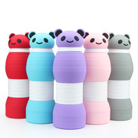 Bouteilles d'eau pliables personnalisées avec motif de panda anime pour une utilisation en extérieur - Modèle S9