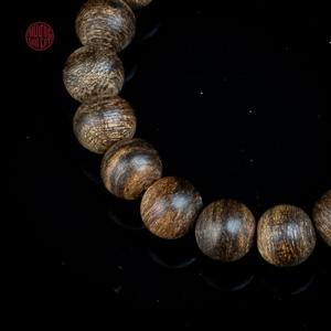 Bracelet en Bois d'Agar Rare qui s'enfonce dans l'eau, 8 mm, avec Pierres Précieuses de Rubis Mélangés, Bijoux Spirituels de Luxe, Prix de Gros - Product Image 3