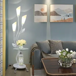 E27 Scandinavische moderne metalen LED bloem theetafel vloerlamp woonkamer slaapkamer studeerkamer bureaulamp woondecoratie staande lamp - Product Image 2