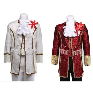 Men's Baroque Bartoli 18th Century Costume Regal Medieval Kings Suit Royal Guard Costume Medieval Renaissance Prince Uniform