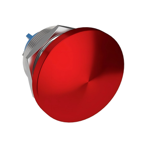 Interrupteur à bouton-poussoir momentané à tête de champignon rouge 22MM, étanche IP65, 12V 24V 36V CC 110V 250V CA 5A SPST, en métal, 1NO, combiné - Product Image 1