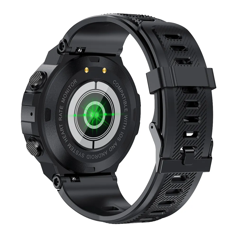 K22 relógio smartwatch esportivo masculino, fitness, monitorador, chamadas telefônicas, personalizado, à prova d' água, 400mah
