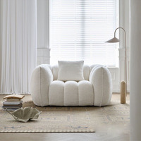 Fauteuil Canapé Citrouille Moderne Écologique Inclinable Simple pour Salon, Petit Appartement, Location de Loisirs, Mobilier de Maison