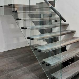 <span class=keywords><strong>Escalier</strong></span> <span class=keywords><strong>droit</strong></span> à poutre unique de luxe de haute qualité, fabriqué à Foshan par un fabricant chinois, avec marches en bois massif, pour l'habitat en Angleterre - Product Image 5