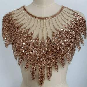 Shan tamaño libre mujer oro <span class=keywords><strong>plata</strong></span> lentejuelas boda chal mujer negro <span class=keywords><strong>Bolero</strong></span> señora Sexy boda <span class=keywords><strong>fiesta</strong></span> capa - Product Image 1