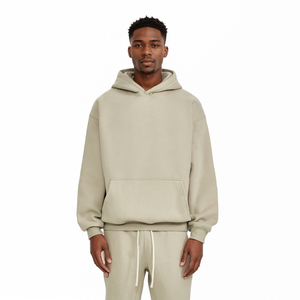 <span class=keywords><strong>Felpa</strong></span> con Cappuccio Personalizzata da Uomo, Unisex, in Cotone Spesso French Terry, Taglia Americana, Pullover Oversize e Comodo - Product Image 2