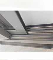 Ventanas Corredizas Verticales de Aleación de Aluminio para Exteriores con Malla de Acero Inoxidable, Diseño Moderno para Uso en Villas