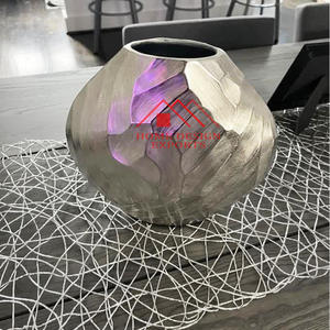 Best Quality Aluminium <b>Table</b> Flower Vase for Home Decor 2024 Newest Design Aluminium Nickel Plated Trumpet Floor Vases for Decor - Product Image 4