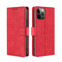 Étui de téléphone à rabat en cuir Lichicase Premium à motif croco avec fentes pour cartes pour Xiaomi Poco F9 Ultra – Vente en gros