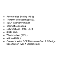 Carte adaptateur serveur mezzanine PCIe 3.0 X8 OCP 2.0 Ethernet SFP28 double port 25 Gb/s BCM957414M4142C