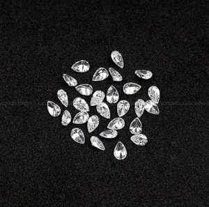Anillo, Pendientes y Colgante de Diamante Cultivado en Laboratorio con Corte Pera de 6.0x4.0mm, Certificado IGI, Corte Único Antiguo - Product Image 4