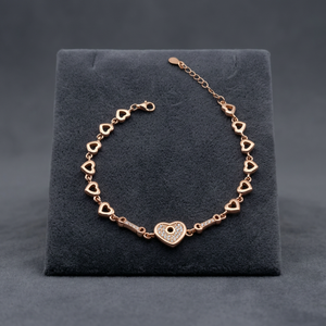 Trendy Design S925 Sterling <b>Silver</b> Cute Heart Charm Cable Chain <b>Silver</b> Plated <b>Bracelet</b> for Women Gift Party Wholesale - Product Image 2