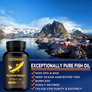 Dầu Cá Hỗ Trợ Miễn Dịch Theo Yêu Cầu Dầu Collagen Squalene Gel Mềm CoQ10 Gel Mềm Squalene - Product Image 2