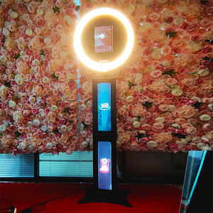 Présentoir LED pour iPad avec miroir infini, éclairage annulaire mobile pour selfies, compatibilité des appareils Surface et couverture événementielle - Product Image 2