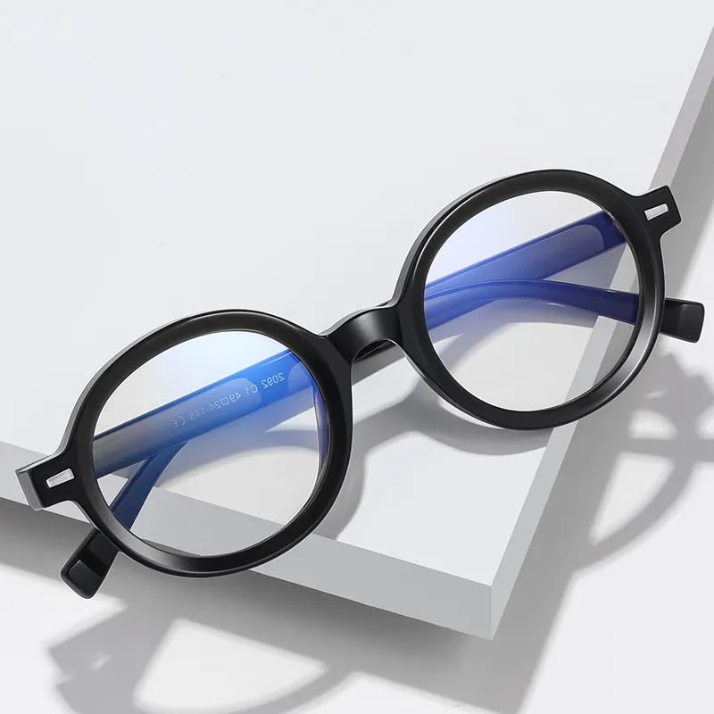 New arrival oval shaped clear lens optical frames high quality anti blue light glasses 2022