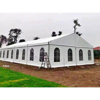 Tente de réception de luxe en alliage d'aluminium pour mariages en plein air, capacité 200-800 personnes