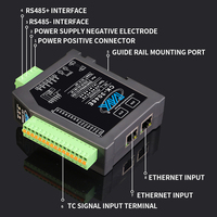 Módulo de Adquisición de Temperatura con Termopar Aislado de 4 Canales CK-3046E, Registrador de Datos Industrial con Doble Ethernet RS485