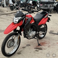 Moto d'occasion économique Haojue NK150 150cc à refroidissement par air, haute garde au sol pour la conduite urbaine et sur routes accidentées