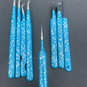 Pinzas Profesionales de Acero Inoxidable para Pestañas, Herramienta de Extensión de Pestañas de la Mejor Calidad, Etiqueta Personalizada OEM - Product Image 1