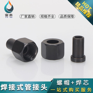 Raccord de transition hydraulique en acier au carbone noir, connecteur hexagonal soudé pour raccords de manomètre - Product Image 5