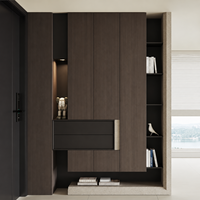 Meuble de rangement à chaussures en bois sur mesure, moderne et peu encombrant, pour entrée et couloir, idéal pour villa et maison - Vente directe usine