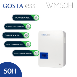 Gosta แบตเตอรี่พาวเวอร์วอลล์ติดผนังแบบติดผนัง5KWH 100AH WM50H เครื่องใช้ไฟฟ้าในบ้านประหยัดพลังงาน - Product Image 6