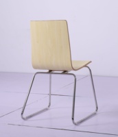 Ensemble de table à manger moderne en contreplaqué laminé courbé pour restaurant, café, boutique, 4 chaises, utilisation à domicile ou à l'hôtel, couleur et taille personnalisables