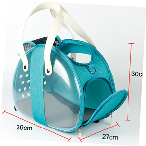 Transparent Hard Classic Space Capsule <b>Cat</b> <b>Backpack</b> with Zipper Closure Hand-Held Portable Fashion Outdoor Pet Carrier Bag - Product Image 2
