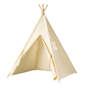 Bán buôn trang trí phòng trong nhà có thể gập lại trẻ em chơi Nhà lều đồ chơi trẻ em Ấn Độ teepee lều