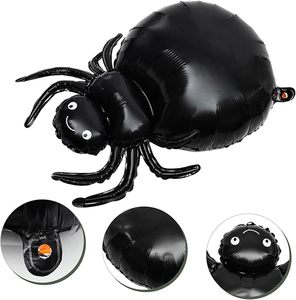 Halloween Black Spider Foil Balloon Cartoon Shape Metallic Party Decoration for Adults - Product Image 2