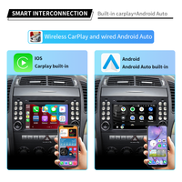 Double Din Wireless Carplay RDS GPS 4GLTE Android 14 Système stéréo de voiture Android pour SLK-Class R171 (SLK200/280/300/350/55) 2012