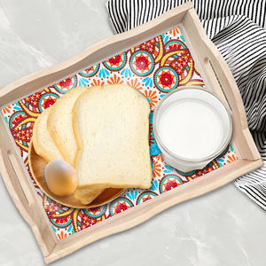 La <span class=keywords><strong>cucina</strong></span> e gli arredi per la casa di nuova concezione del 2024 sono decorati con fiori dipinti di diamanti e vassoi <span class=keywords><strong>in</strong></span> legno - Product Image 4