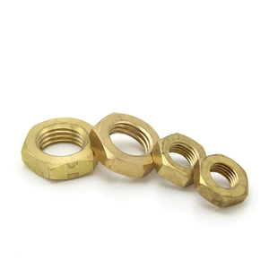 China Manufacturers Customized Brass Thin Hexagonal <strong>Nut</strong> M5 M6 M8 M10 M12 Fine Thread Copper Zinc Plated Thin <strong>Nuts</strong> - Product Image 3