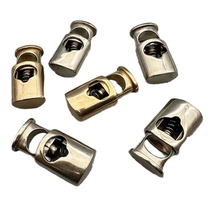 Garment Drawstring Brass Stopper <b>Toggle</b> Clasp Buckle Spring Snap Rope <b>Clamp</b> Cord Lock Marine Rigging Yacht Boat Hardware Brass S - Product Image 2
