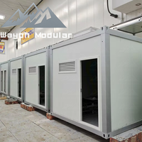Wayon 20ft Portable Containers Maison Préfabriquée Pliable avec 2 Chambres pour Magasins Bureaux Maison