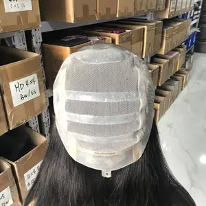 Medical Wig Customized Supplier Wholesale Raw Virgin Hair Silicone Medical Wig For Alopecia Patients Glueless Hand-tied