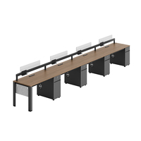 Meubles de bureau, poste de travail, table d'écriture complète, moderne, modulaire, 2, 4, 6, 8 places, poste de travail pour le personnel