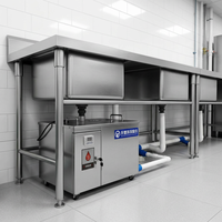 Mesin Daur Ulang Minyak Goreng Komersial Portable Penangkap Lemak Dapur Peralatan Dapur Stainless Steel Peralatan Restoran