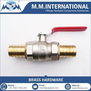 Nouvel arrivage robinet à bille en laiton avec queues de tuyau en laiton massif eau du fournisseur indien au prix de gros - Product Image 3