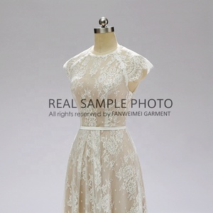 #617 Real Photos <strong>Vintage</strong> Sweep Train <strong>Wedding</strong> <strong>Dress</strong> <strong>Boho</strong> Lace Beach Lace Gown Bridal Gown <strong>Wedding</strong> <strong>Dress</strong> - Product Image 5