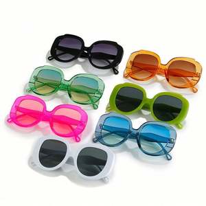 Novedad 2022, Gafas de Sol Redondas Vintage de Moda para Mujer, Gafas de Sol Cuadradas de Color Caramelo - Product Image 4