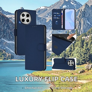 Funda de Lujo con Tapa Abatible de TPU+PU para Camon40/Camon40Pro, Antigolpes, con Soporte, Ranuras para Tarjetas y Cordón - Product Image 2