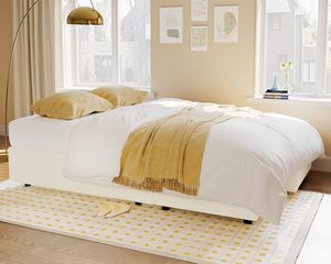 Sala de estar Sofá <span class=keywords><strong>cama</strong></span> <span class=keywords><strong>blanco</strong></span> 2 en 1 Sofá extraíble <span class=keywords><strong>Cama</strong></span> Almacenamiento Chaise Sleeper Sofá con <span class=keywords><strong>cama</strong></span> extraíble - Product Image 2