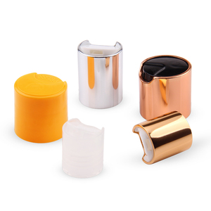 Mẫu miễn phí số lượng lớn biểu tượng tùy chỉnh màu đen PP Nắp đĩa 28/410 nhựa chai dầu gội đầu Tops touca de xampu cho kem dưỡng da - Product Image 5