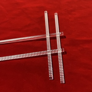 Barra cilindrica in vetro di quarzo <span class=keywords><strong>trasparente</strong></span>, fusione di silice, con fessure. - Product Image 5