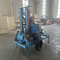 Portable 80m de profondeur Diesel ou essence Mini Machine de forage de puits d'eau de forage rotatif manuel