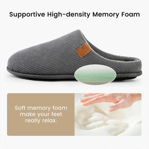 पुरुषों की आरामदायक मेमोरी फोम फोम के साथ इनडोर घर के जूते - Product Image 5
